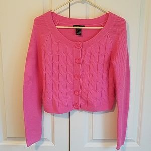 2/$15 New York & Co Crop Cardigan
